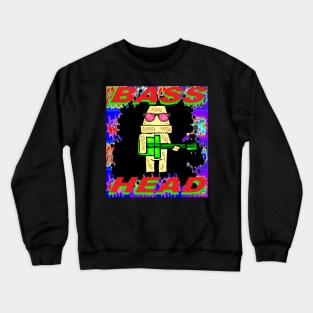 bass Robot  Bass Head Crewneck Sweatshirt